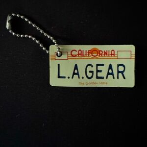 🌷Vintage Late 80s/Early 90s L.A. Gear California License Plate Keychain